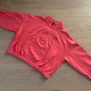 CK Coral Quarter-Zip Sweatshirt